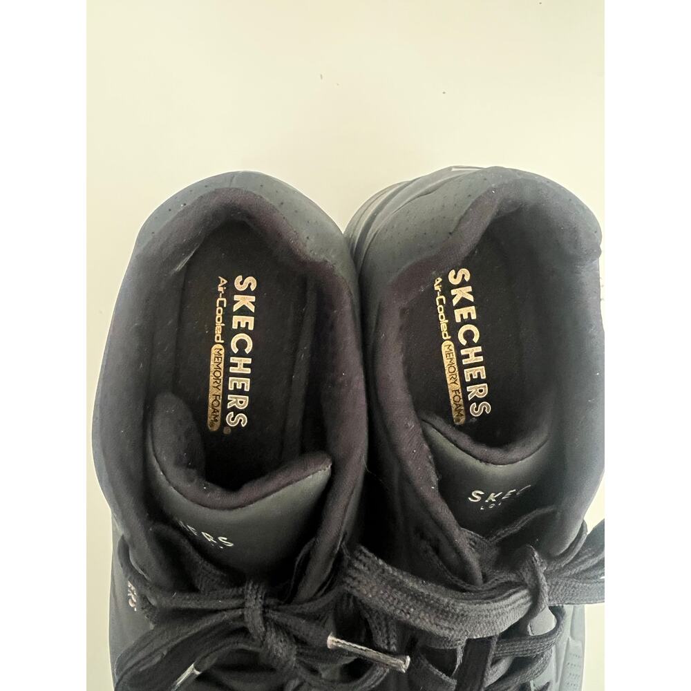 Sketchers women’s Uno stand on air sneaker 10 EUC black work shoes memory foam - Picture 4 of 6